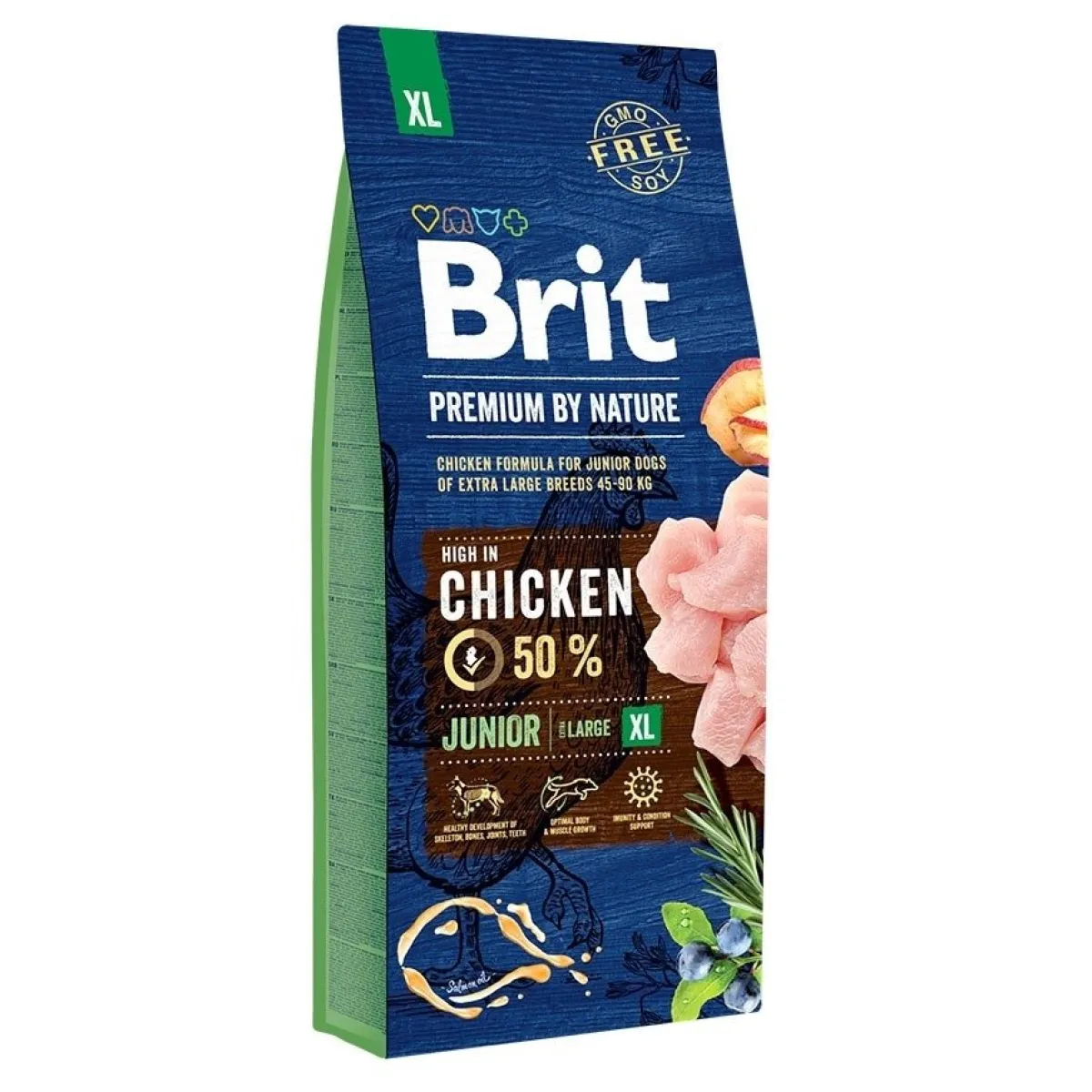 Brit Premium Koiran Kuivaruoka|Koiranruoat Erityistapeisiin*by Nature Junior XL 15kg