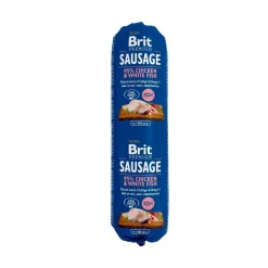 Brit Premium Koiran Märkäruoka Ja Makkarat*koiranmakkara kana & valkoinen kala, 800 g