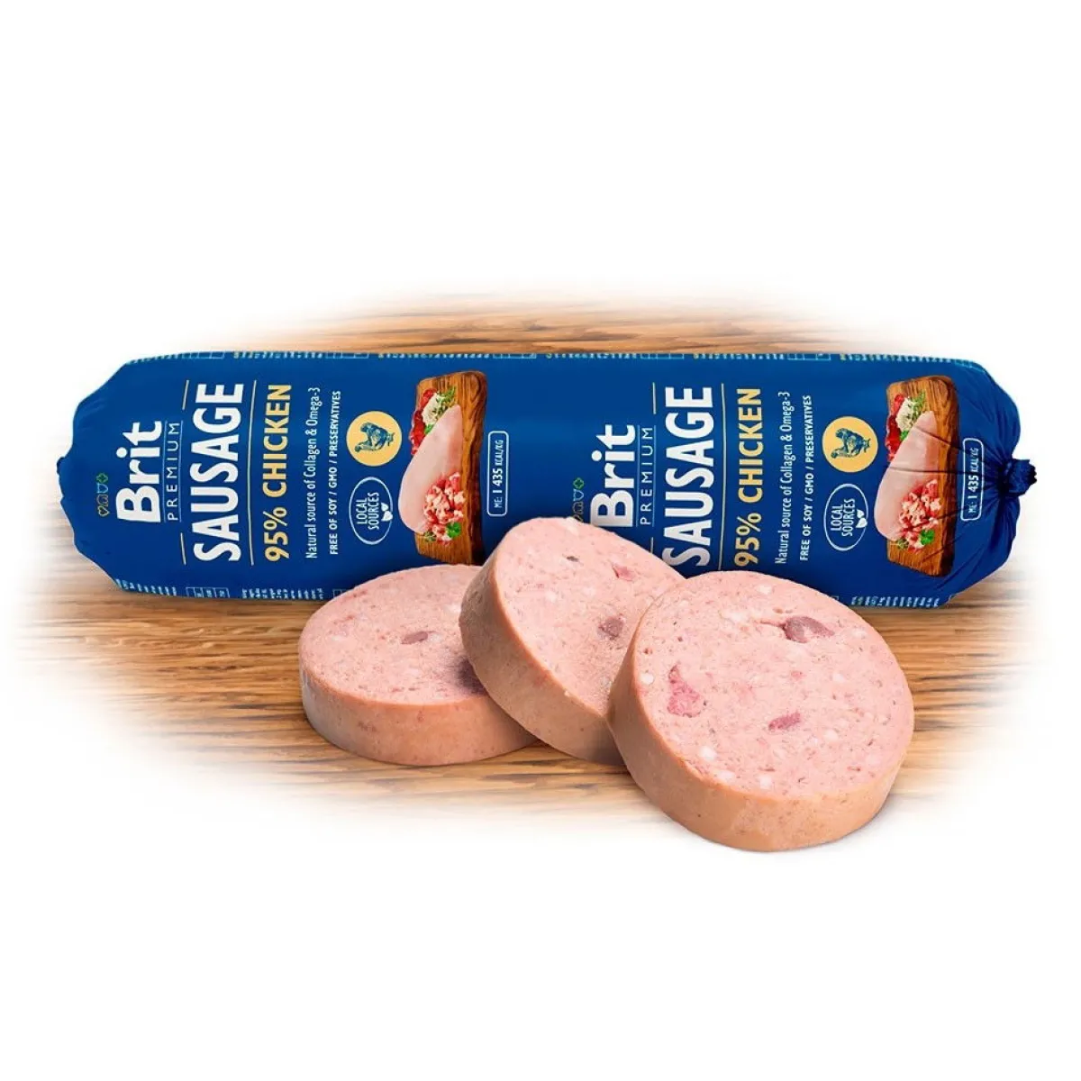 Brit Premium Koiran Märkäruoka Ja Makkarat*makkara kana 800g