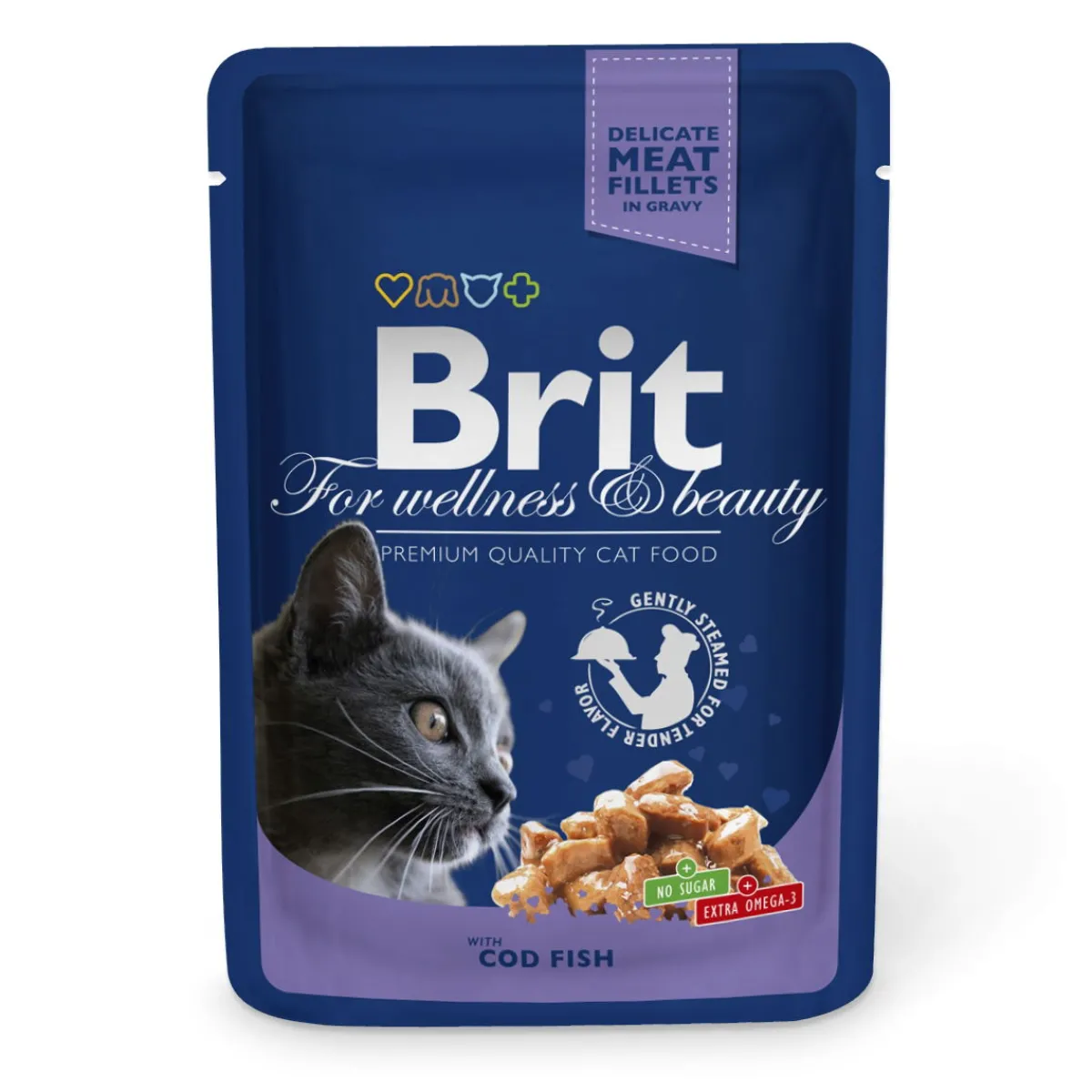 Brit Premium Kissan Märkäruoka*turska, 100g
