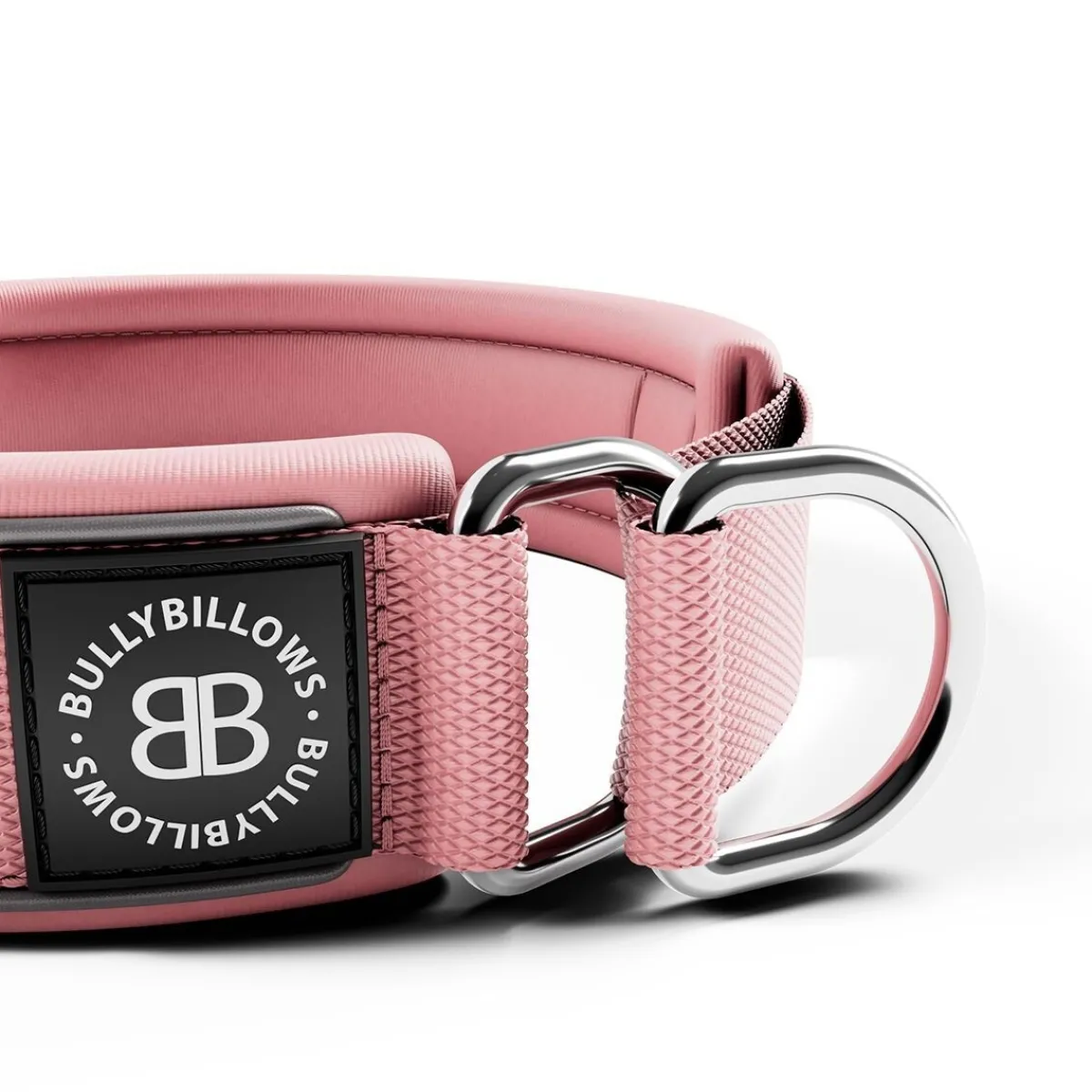 BullyBillows Koiran Pannat*puolikiristävä panta pehmustettu 4 cm, pinkki