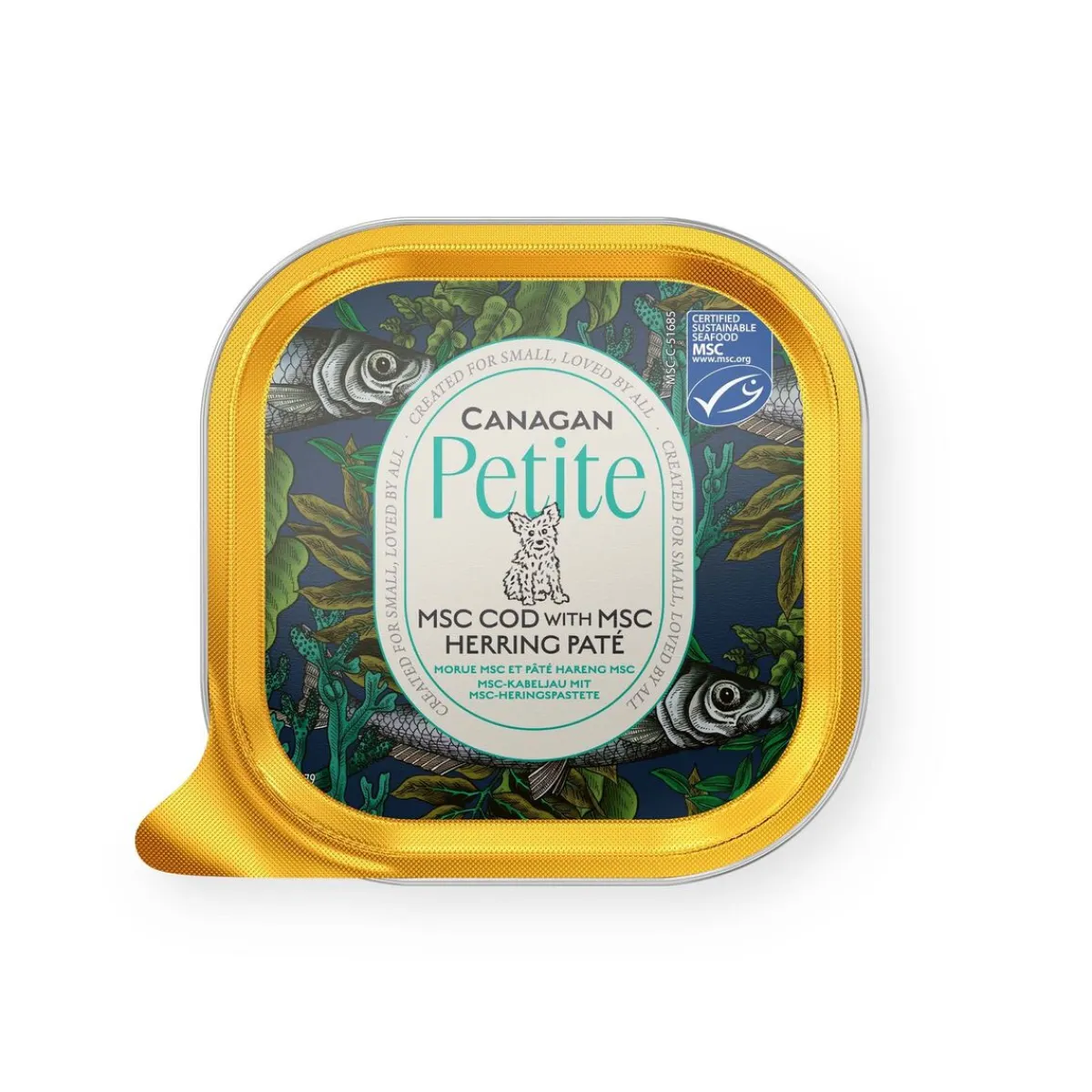 Canagan Koiran Märkäruoka Ja Makkarat*Petite MSC turska- & sillipatee 100 g