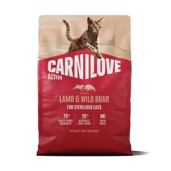 Carnilove Viljaton Kissanruoka|Kissan Kuivaruoka*Cat Active Sterilised Lamb & Wild boar