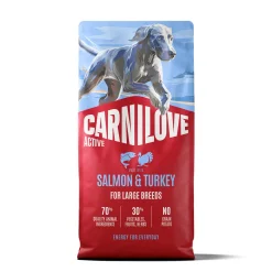 Carnilove Koiran Kuivaruoka|Viljaton Koiranruoka*Dog Adult Active Large Breed Salmon & Turkey