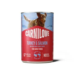 Carnilove Koiran Märkäruoka Ja Makkarat|Uutuudet Koirille*Dog Adult Salmon & Turkey Patee 400 g