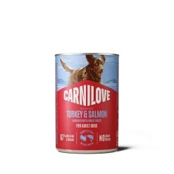 Carnilove Koiran Märkäruoka Ja Makkarat|Uutuudet Koirille*Dog Adult Salmon & Turkey Patee 400 g