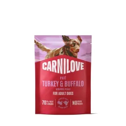 Carnilove Koiran Märkäruoka Ja Makkarat|Uutuudet Koirille*Dog Adult Turkey & Buffalo Patee 300 g