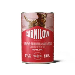 Carnilove Koiran Märkäruoka Ja Makkarat|Uutuudet Koirille*Dog Adult Turkey & Reindeer Patee 400 g