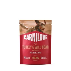 Carnilove Koiran Märkäruoka Ja Makkarat|Uutuudet Koirille*Dog Adult Turkey & Wild boar Patee 300 g