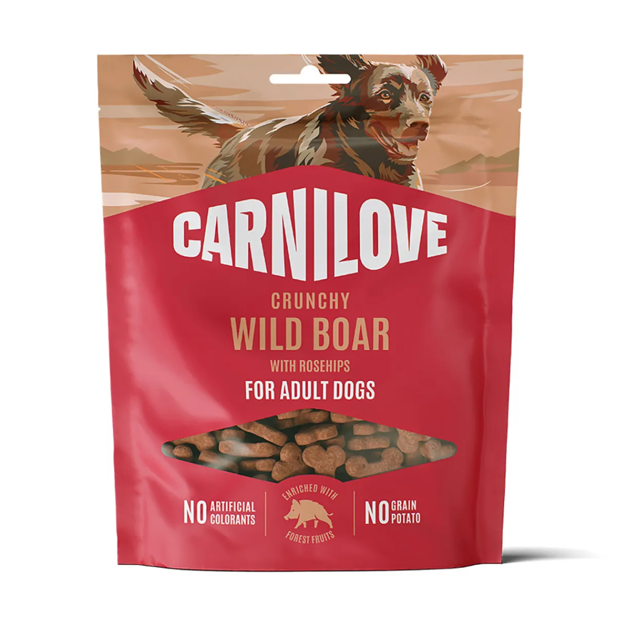 Carnilove Pikkuherkut Ja Treeninamit|Uutuudet Koirille*Dog Crunchy Snack Wild Boar with Rosehips 200 g