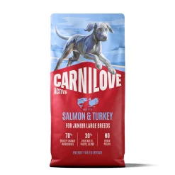 Carnilove Viljaton Koiranruoka|Koiranruoat Erityistapeisiin*Dog Junior Active Salmon & Turkey
