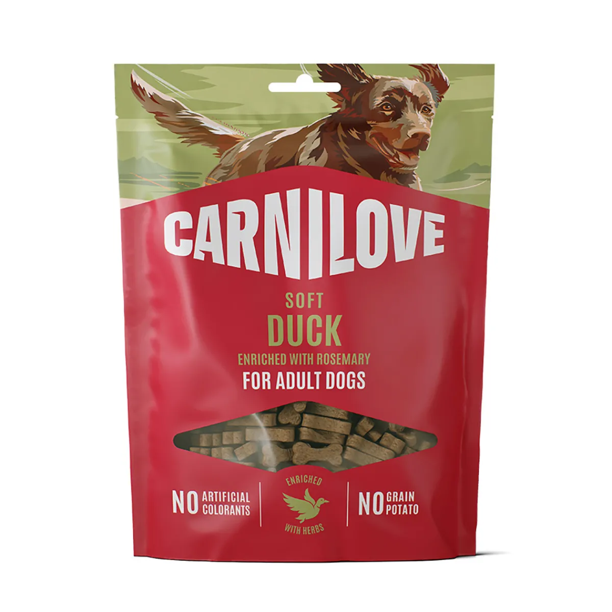 Carnilove Pehmeät Koiran Herkut|Pikkuherkut Ja Treeninamit*Dog Soft Snack Duck with Rosemary 200 g