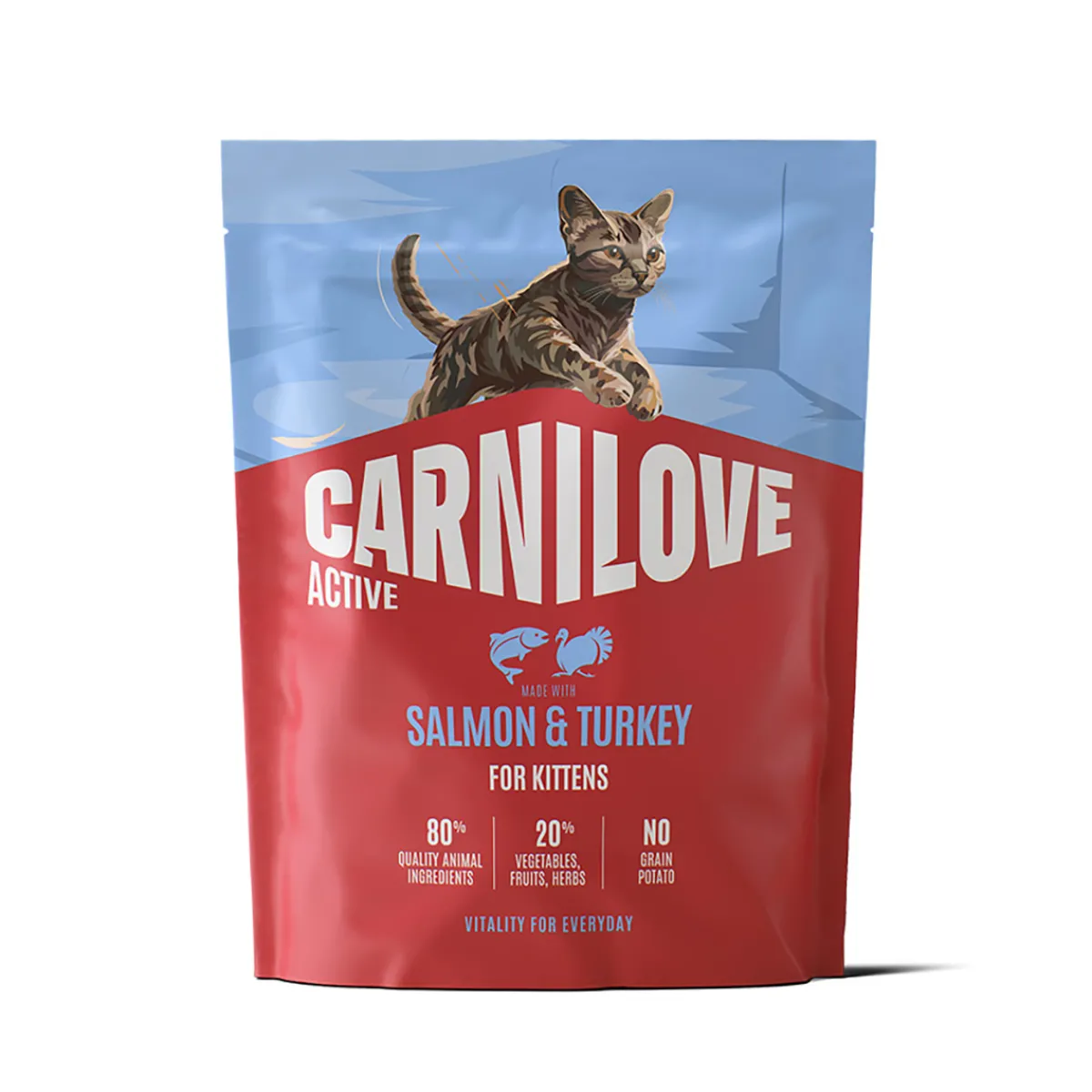 Carnilove Viljaton Kissanruoka|Kissanpennun Ruoka*Kitten Active Salmon & Turkey
