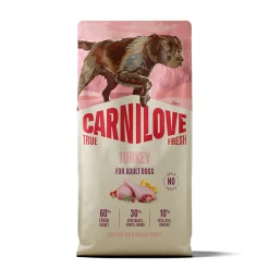 Carnilove Koiran Kuivaruoka|Viljaton Koiranruoka*True Fresh Dog Adult Turkey