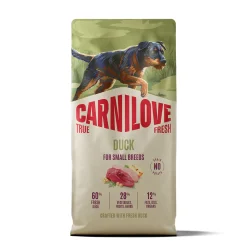 Carnilove Koiran Kuivaruoka|Viljaton Koiranruoka*True Fresh Dog Adult Small Breed Duck