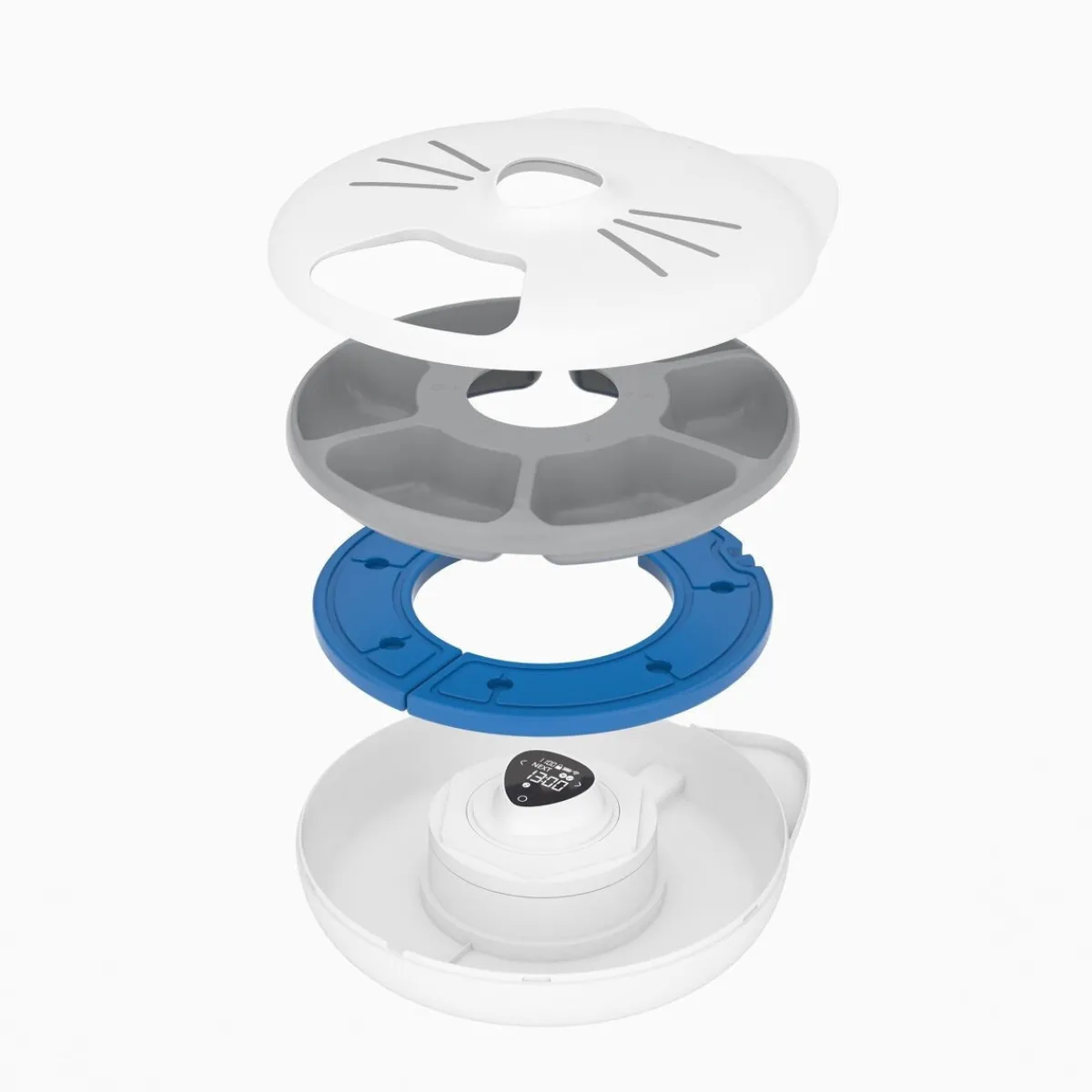 Catit Kissan Ruoka-Automaatit|Ruoka-Automaatit*PIXI Smart 6-meal feeder ruokinta-automaatti