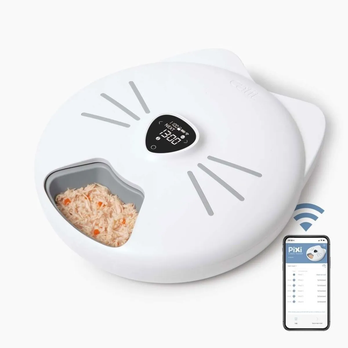 Catit Kissan Ruoka-Automaatit|Ruoka-Automaatit*PIXI Smart 6-meal feeder ruokinta-automaatti