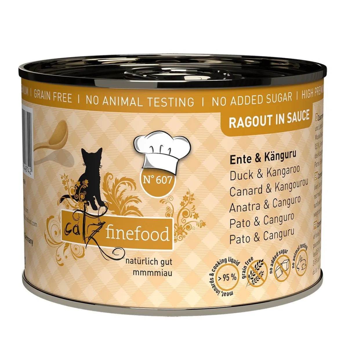 Catz Finefood Kissan Märkäruoka*Ragout N°607 ankka & kenguru 190 g