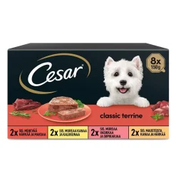 Cesar Koiran Märkäruoka Ja Makkarat*Classic Adult Loaf 8x150g