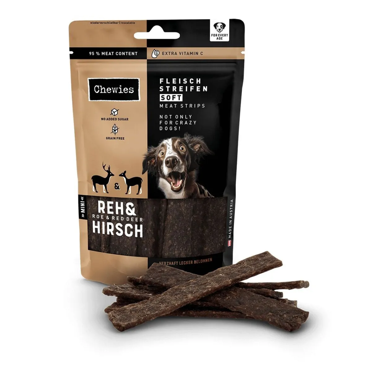 Chewies Pikkuherkut Ja Treeninamit*Kauris & Hirvi pehmeät lihasiivut