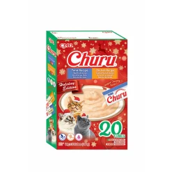 Churu Nestemäiset Kissanherkut|Ruokalisukkeet*Christmas Creamy Kana-Tonnikala herkku kissalle 20kpl