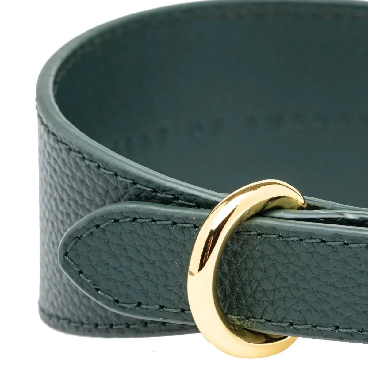 Collar of Sweden Koiran Pannat*leveä solkipanta, tummanvihreä