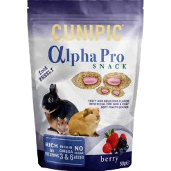 Cunipic Kanin Herkut|Pieneläinten Herkut*Alpha Pro Snack marja 50g
