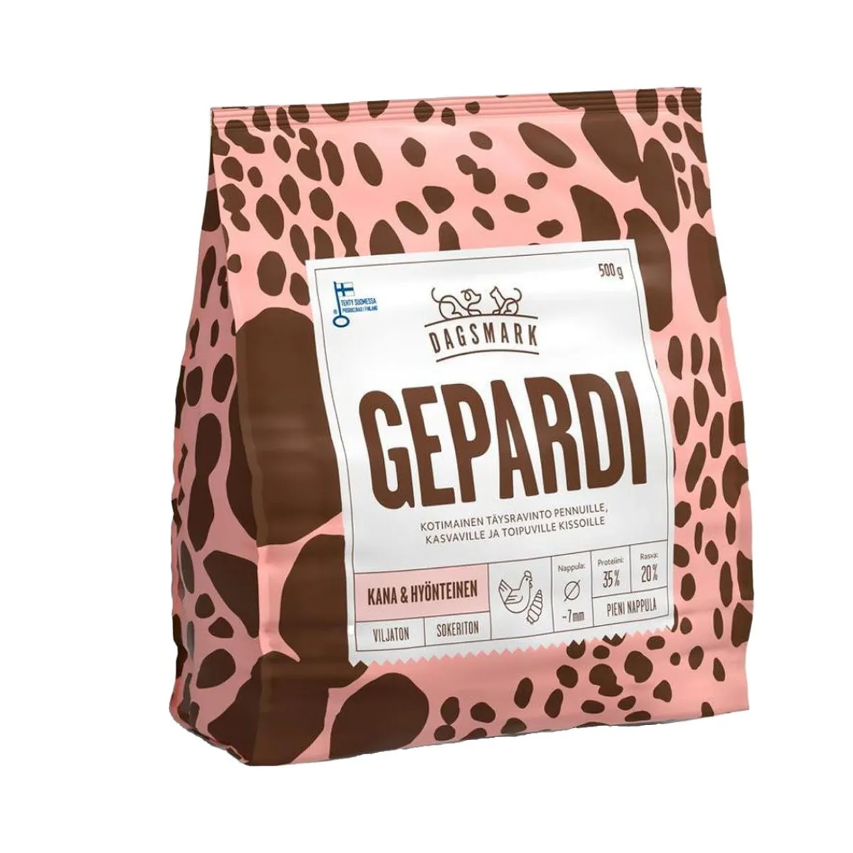 Dagsmark Kissan Kuivaruoka|Kotimainen Kissanruoka*Gepardi kissanpennuille 4 x 500 g