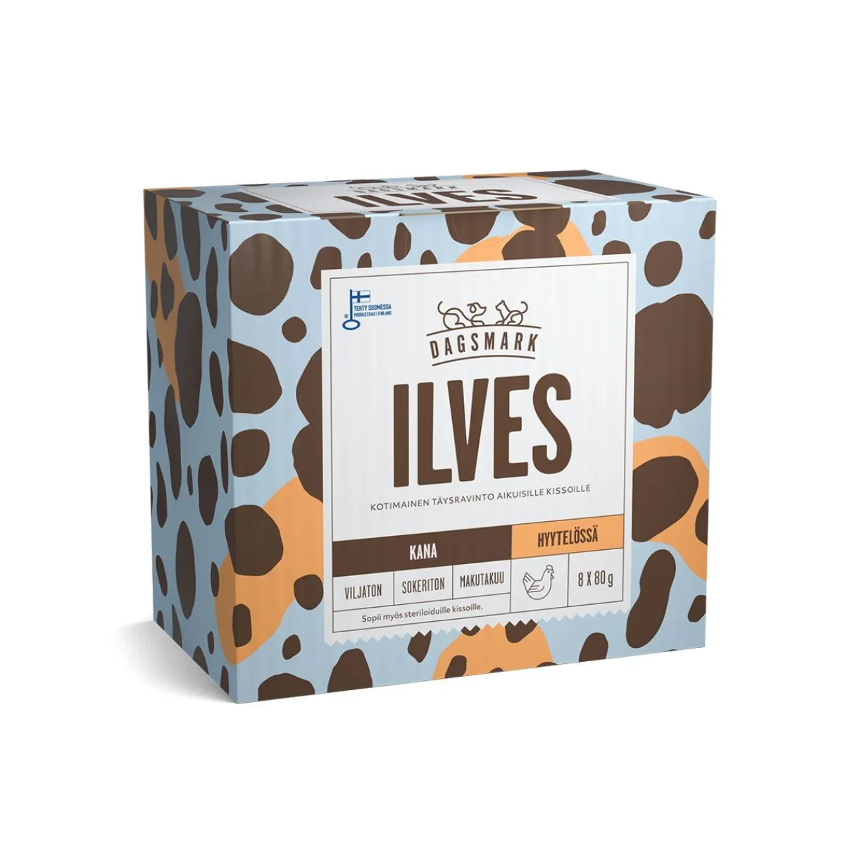 Dagsmark Kissan Märkäruoka|Kotimainen Kissanruoka*Ilves kana hyytelössä 8x80g