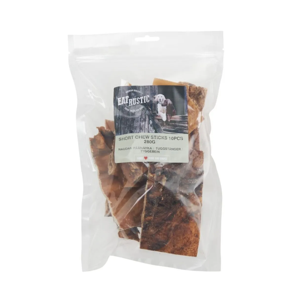 Eat Rustic Täyslihaherkut|Koiranpennun Herkut*Naudan päänahka lyhyt