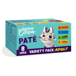 Edgard & Cooper™ Kissan Märkäruoka|Viljaton Kissanruoka*Edgard&Cooper Cat multipack pate 8x85g
