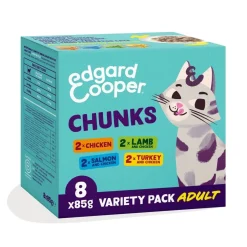 Edgard & Cooper™ Kissan Märkäruoka|Viljaton Kissanruoka*Edgard&Cooper Cat multipack paloja kastikkeessa 8x85g