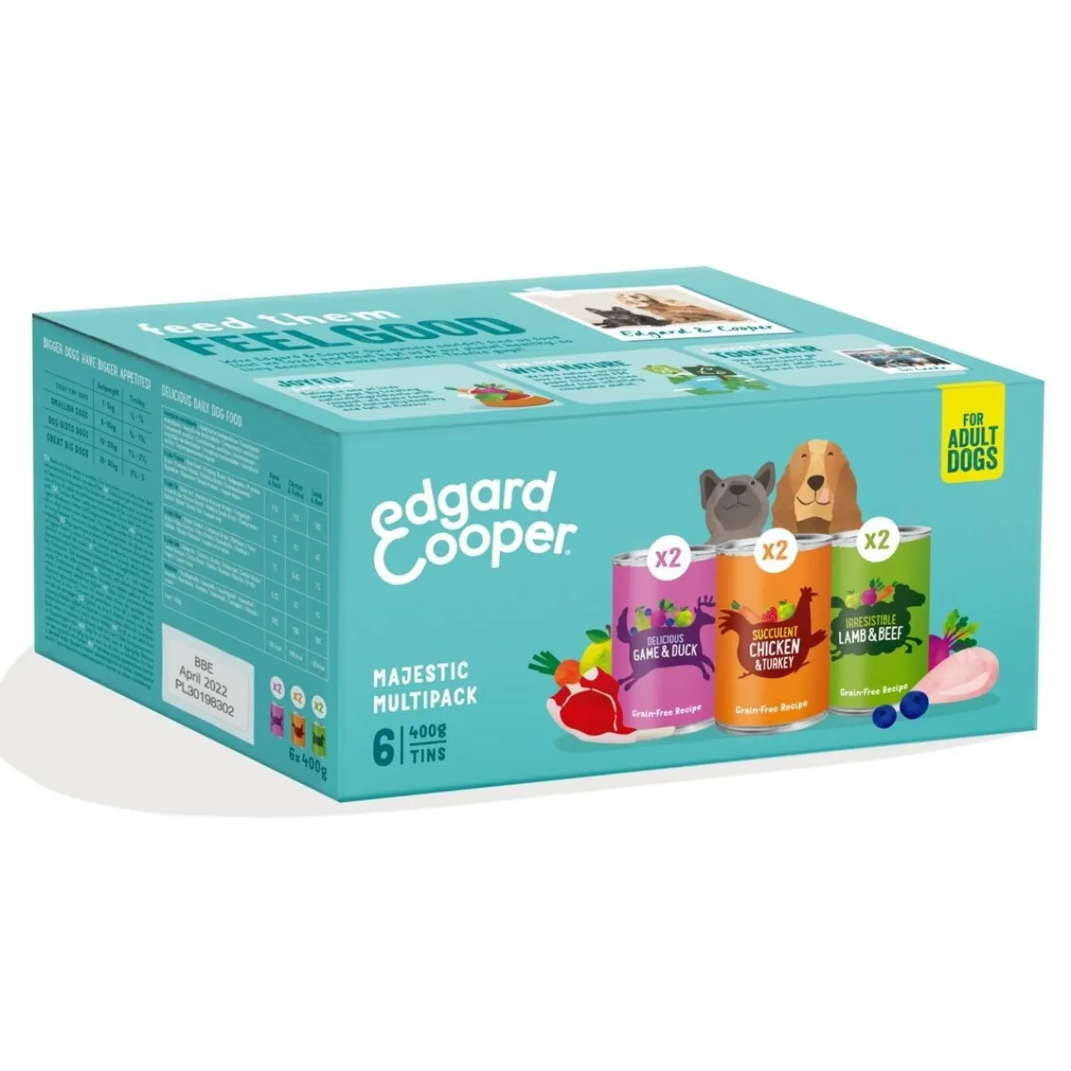Edgard & Cooper™ Tarjoukset Koirille|Viljaton Koiranruoka*Edgard & Cooper Dog Multipack 6x400g