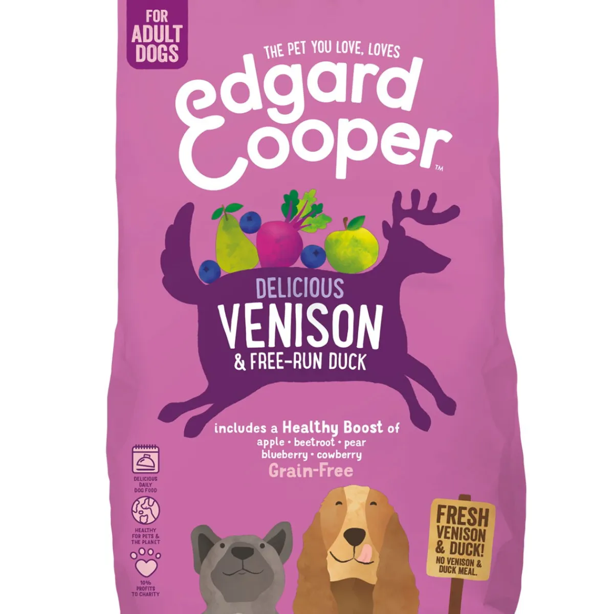 Edgard & Cooper™ Koiran Kuivaruoka|Tarjoukset Koirille*Edgard & Cooper GrainFree Vension & Duck
