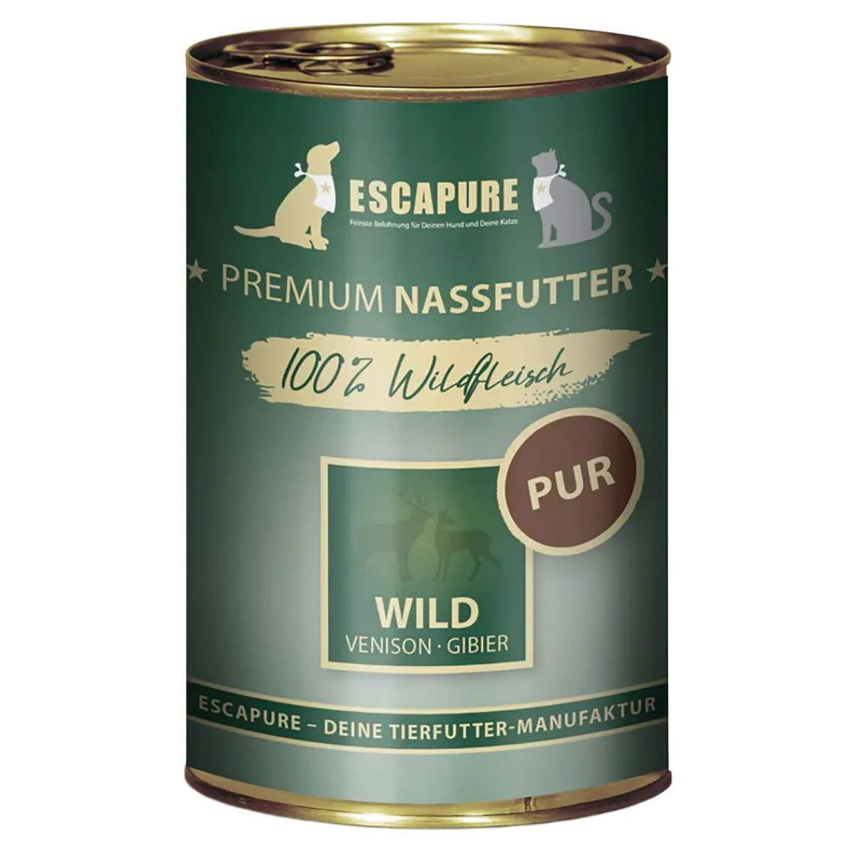 Escapure Koiran Märkäruoka Ja Makkarat*PUR riista säilyke 400g