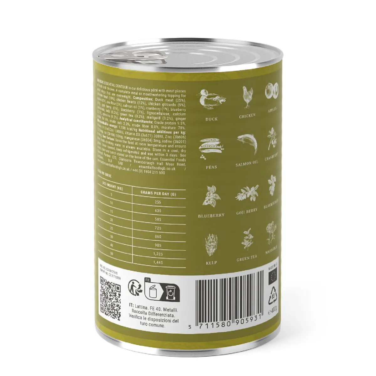 Essential Foods Koiran Märkäruoka Ja Makkarat*ESSENTIAL CONTOUR PATÉ 400g