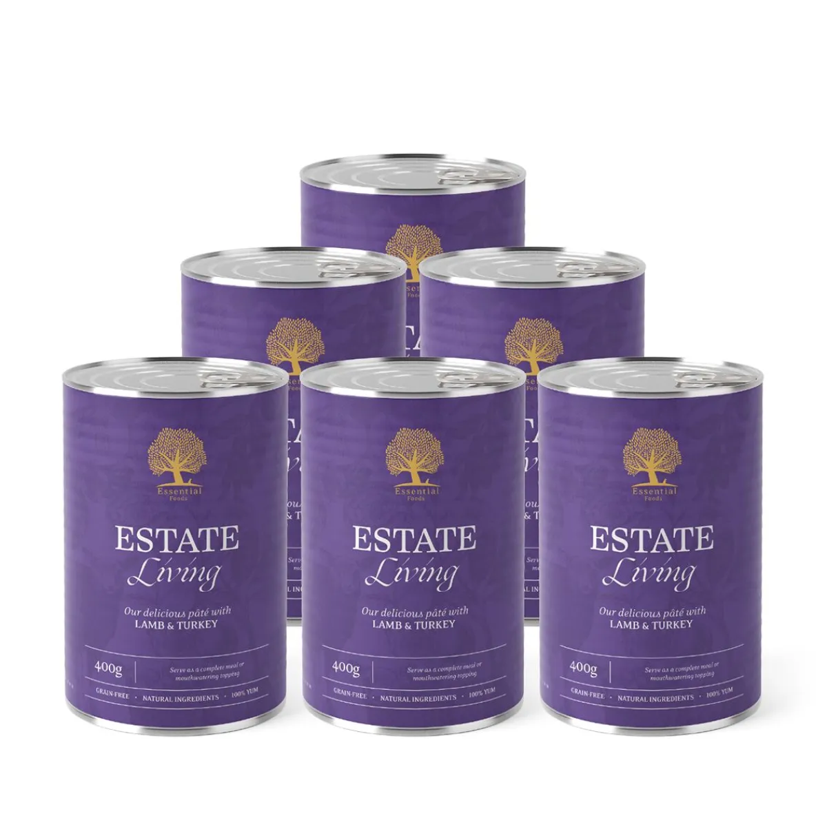 Essential Foods Koiran Märkäruoka Ja Makkarat*ESSENTIAL ESTATE LIVING PATÉ 400g