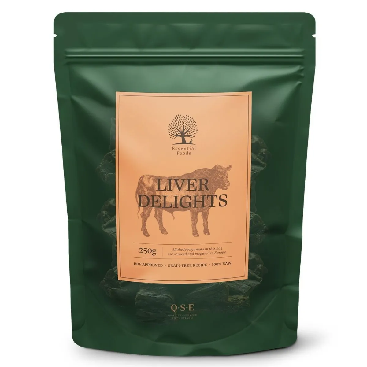 Essential Foods Täyslihaherkut|Pikkuherkut Ja Treeninamit*ESSENTIAL Liver Delights 250g