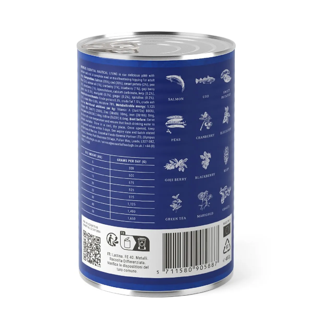 Essential Foods Koiran Märkäruoka Ja Makkarat*ESSENTIAL NAUTICAL LIVING PATÉ 400g