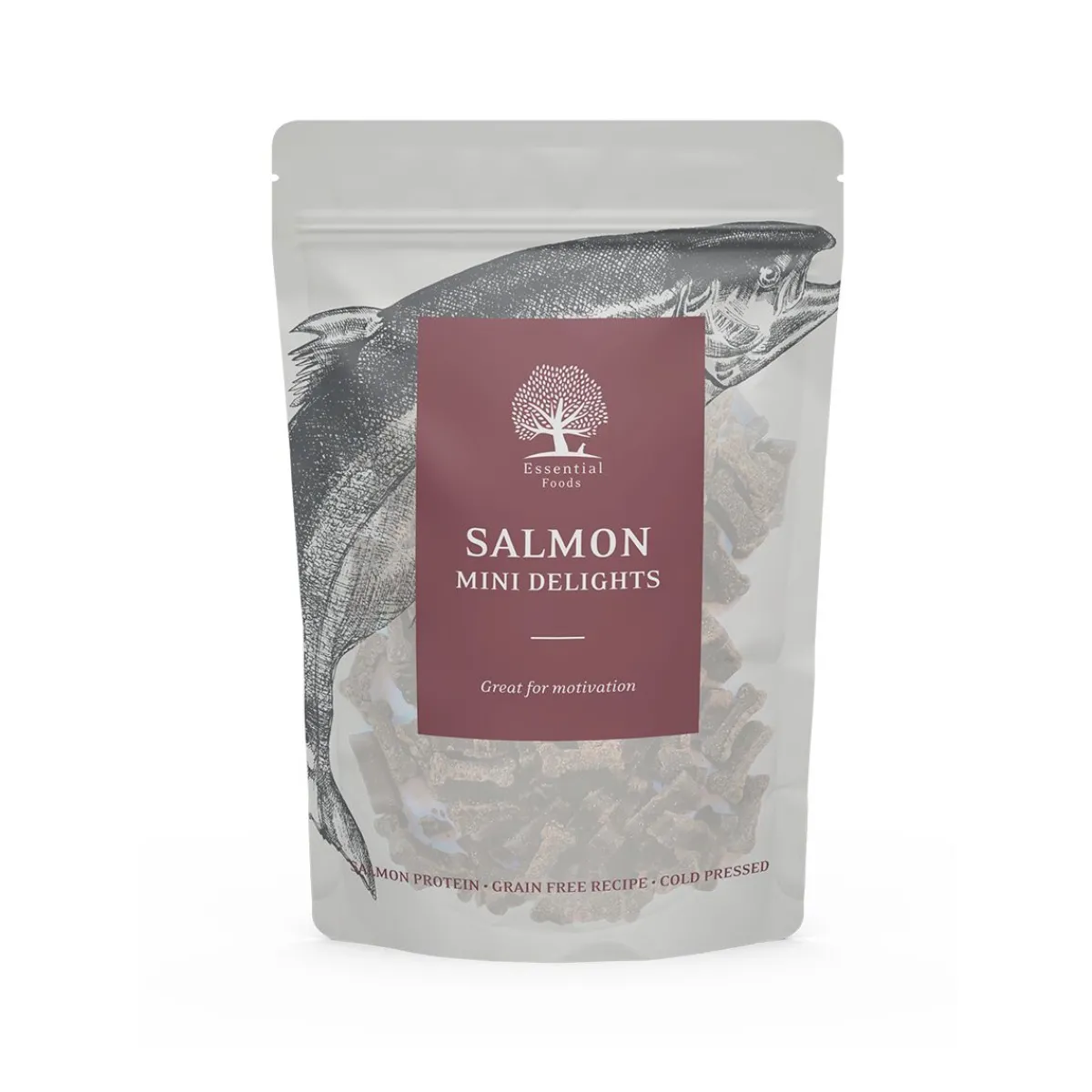 Essential Foods Pehmeät Koiran Herkut|Pikkuherkut Ja Treeninamit*ESSENTIAL Salmon Mini Delights 100g