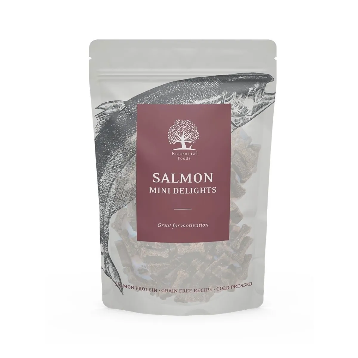 Essential Foods Pehmeät Koiran Herkut|Pikkuherkut Ja Treeninamit*ESSENTIAL Salmon Mini Delights 100g