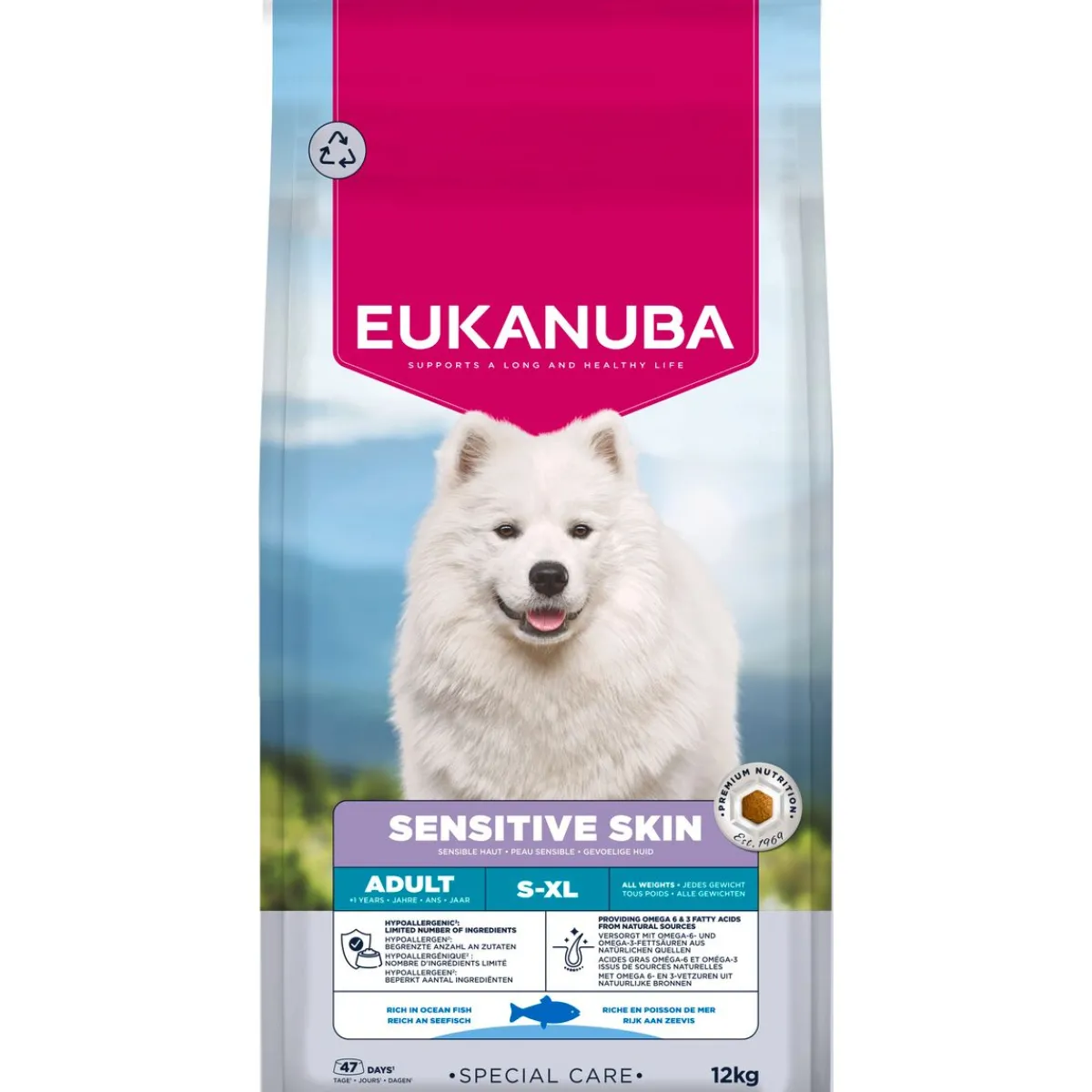Eukanuba Koiran Kuivaruoka|Koiranruoat Erityistapeisiin*Daily Care Sensitive Skin
