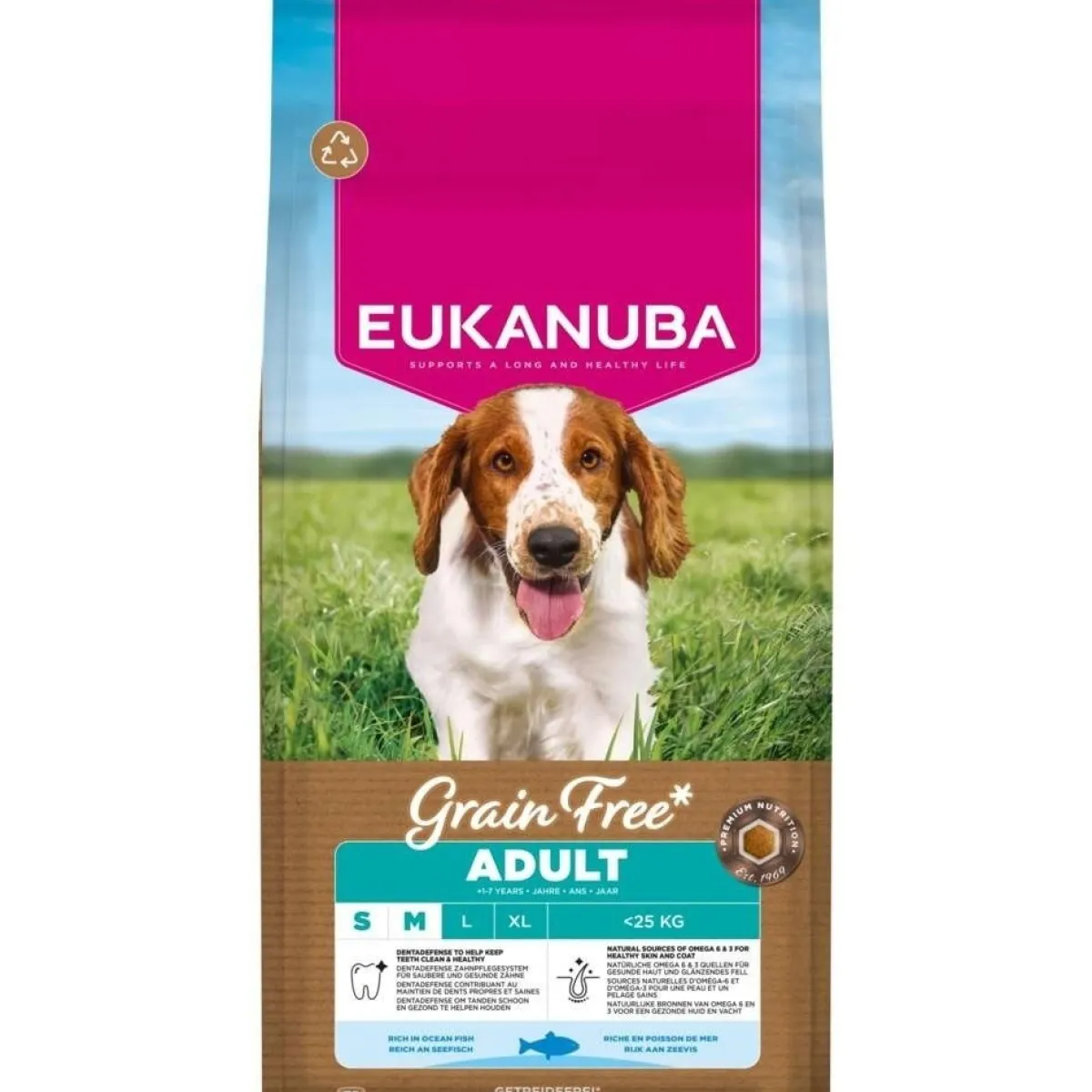 Eukanuba Koiran Kuivaruoka*Grain Free Adult Small & Medium Breed Ocean Fish