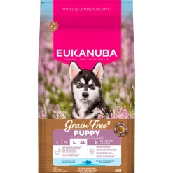 Eukanuba Koiran Kuivaruoka|Penturuoka*Grain Free Puppy & Junior Large & Extra Large Breed Ocean Fish