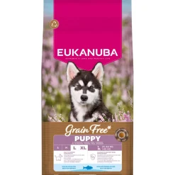 Eukanuba Koiran Kuivaruoka|Penturuoka*Grain Free Puppy & Junior Large & Extra Large Breed Ocean Fish