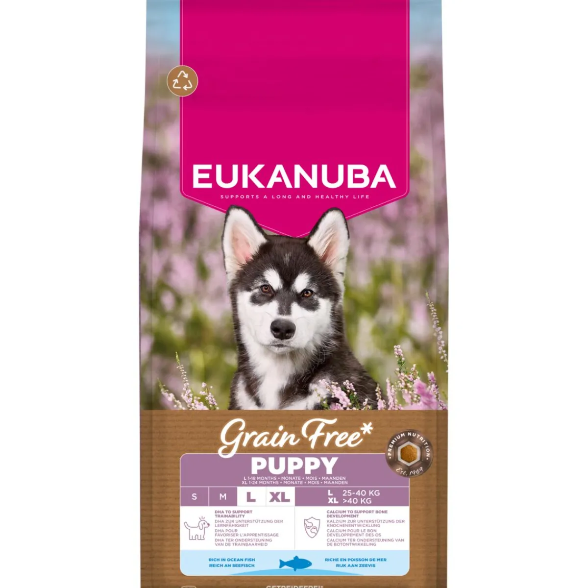 Eukanuba Koiran Kuivaruoka|Penturuoka*Grain Free Puppy & Junior Large & Extra Large Breed Ocean Fish