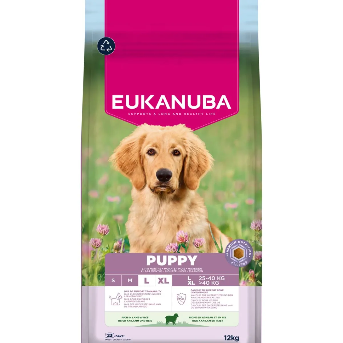 Eukanuba Penturuoka|Koiran Kuivaruoka*Puppy&Jr LB Lamb&Rice 2 x 12kg