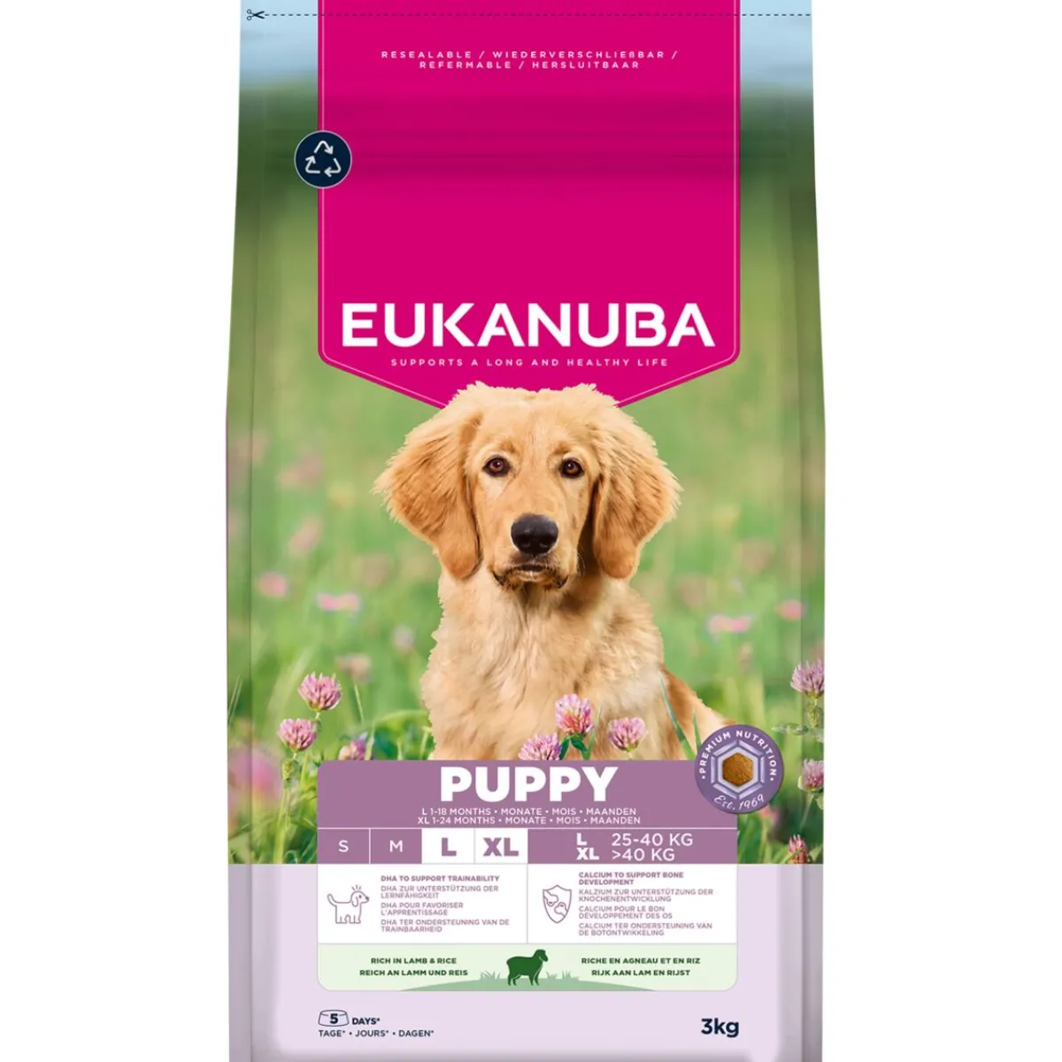 Eukanuba Penturuoka|Koiran Kuivaruoka*Puppy&Jr LB Lamb&Rice 2 x 12kg
