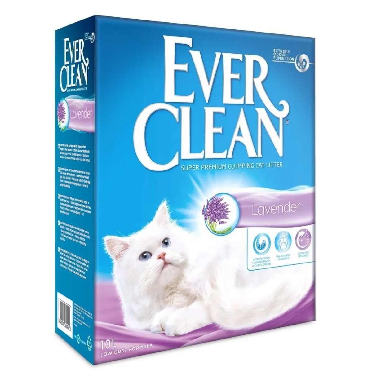 Ever Clean Paakkuuntuva Kissanhiekka|Tarjoukset Kissoille*Extra Hygiene Lavender 4 x 10L