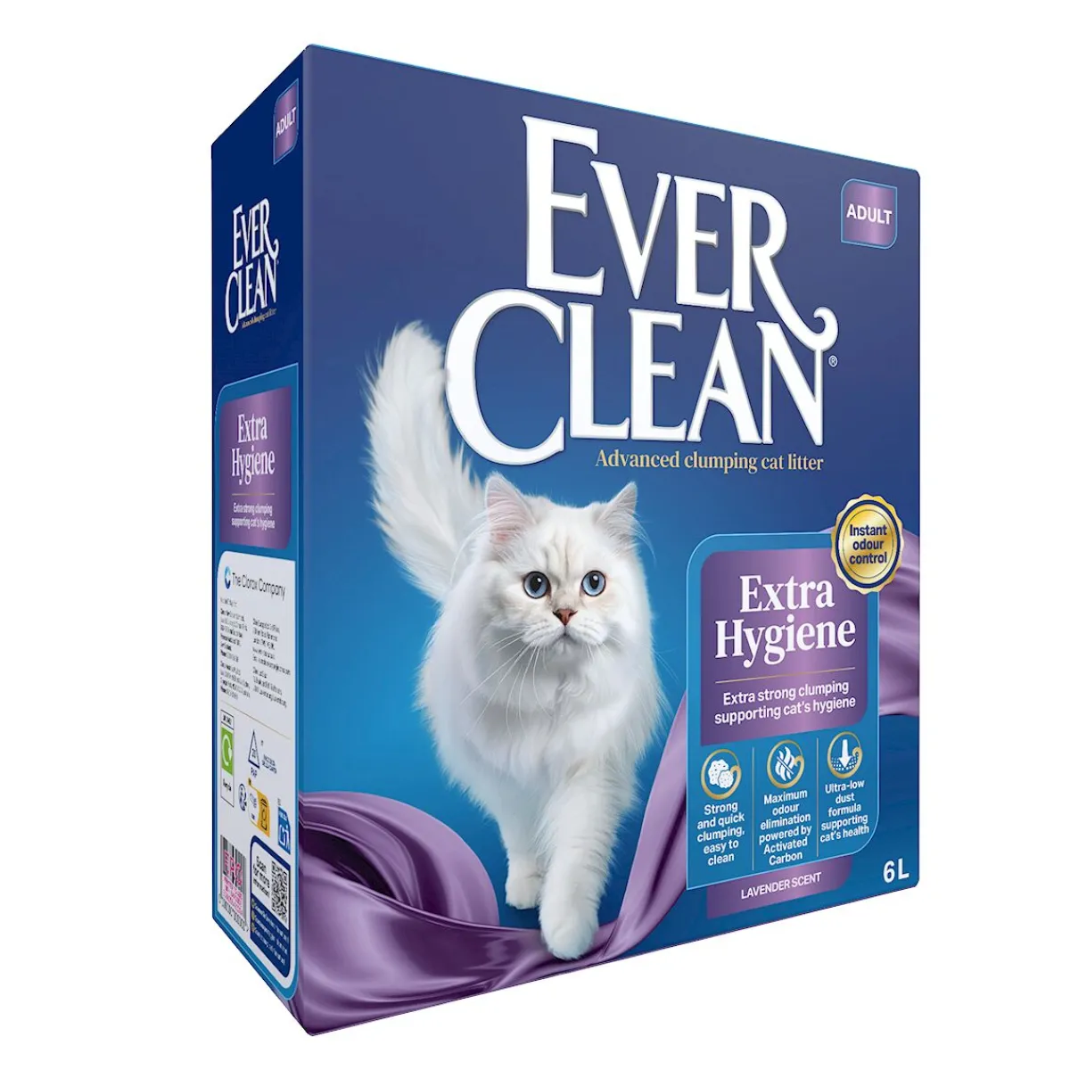 Ever Clean Paakkuuntuva Kissanhiekka|Tarjoukset Kissoille*Extra Hygiene Lavender 4 x 10L